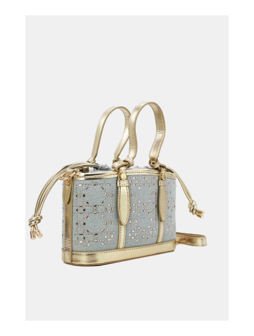 Tom&eva Petit Sac Seau En Jean 23P-5996-L.Blue/Gold