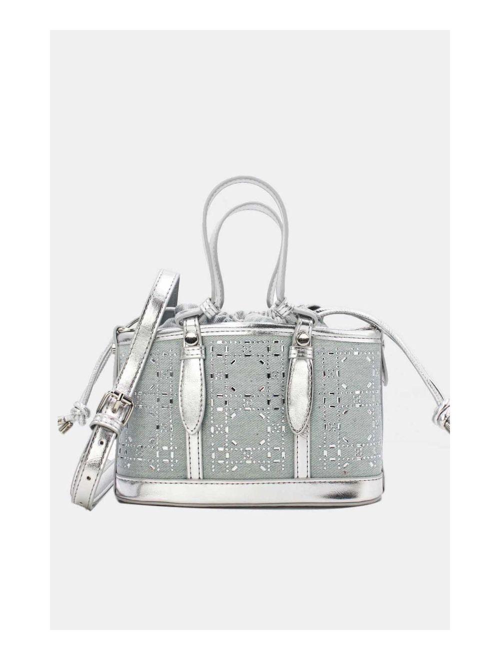 tom&eva Petit Sac Seau En Jean 23P-5996-L.Blue/Silver