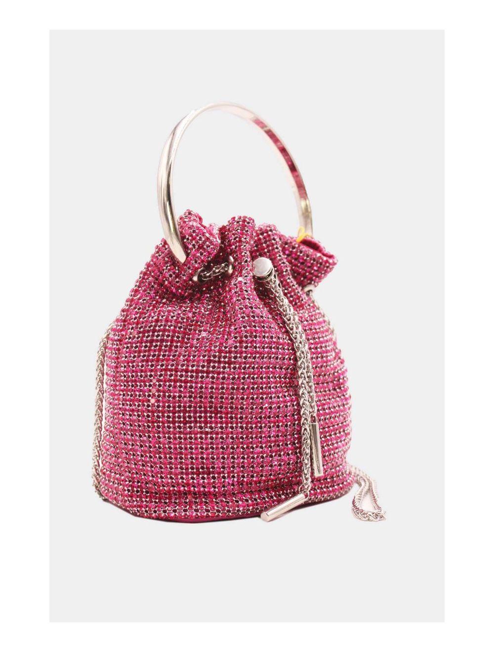 Tom&eva Petit Sac Seau Soirée Avec Strasse -22P-5505-Rose