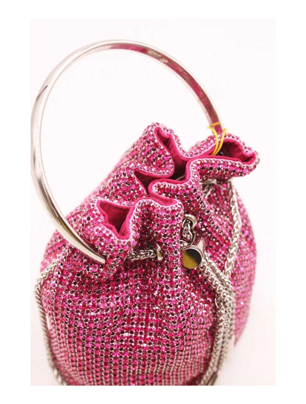 Tom&eva Petit Sac Seau Soirée Avec Strasse -22P-5505-Rose