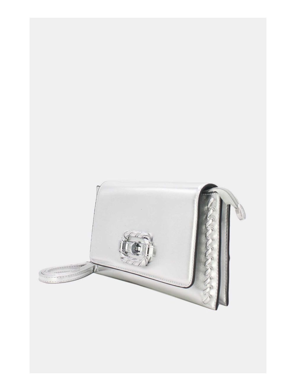 Tom&eva Pochette Bandoulière à Boucle Doré 24P-5906-Argenté