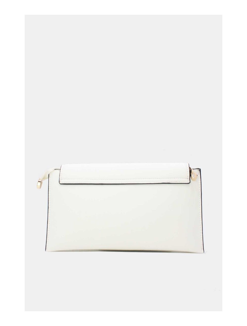 Tom&eva Pochette Bandoulière à Boucle Doré 24P-5906-Blanc