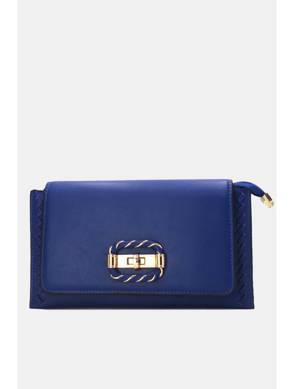Tom&eva Pochette Bandoulière à Boucle Doré 24P-5906-Bleu