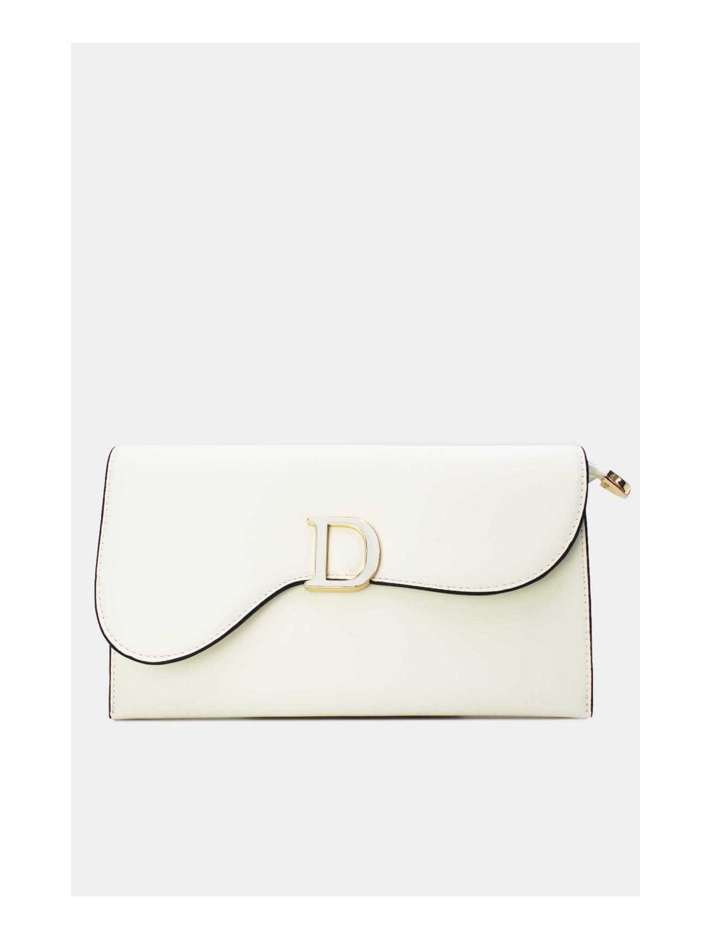 Tom&eva Pochette Bandoulière à Rabat Asymétrique 24P-5982-Blanc