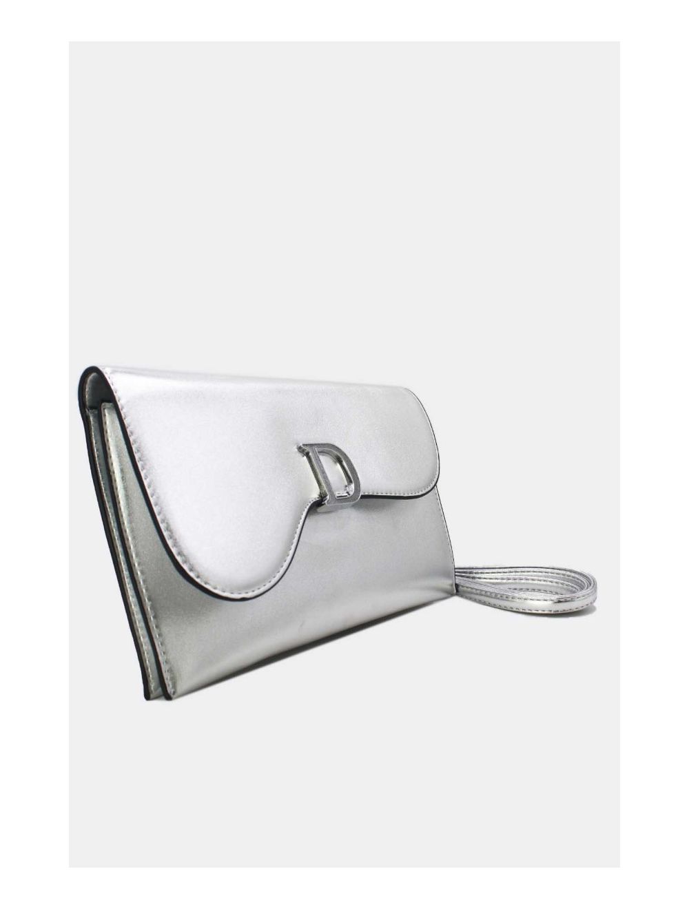 Tom&eva Pochette Bandoulière à Rabat Asymétrique 24P-5982-Argenté