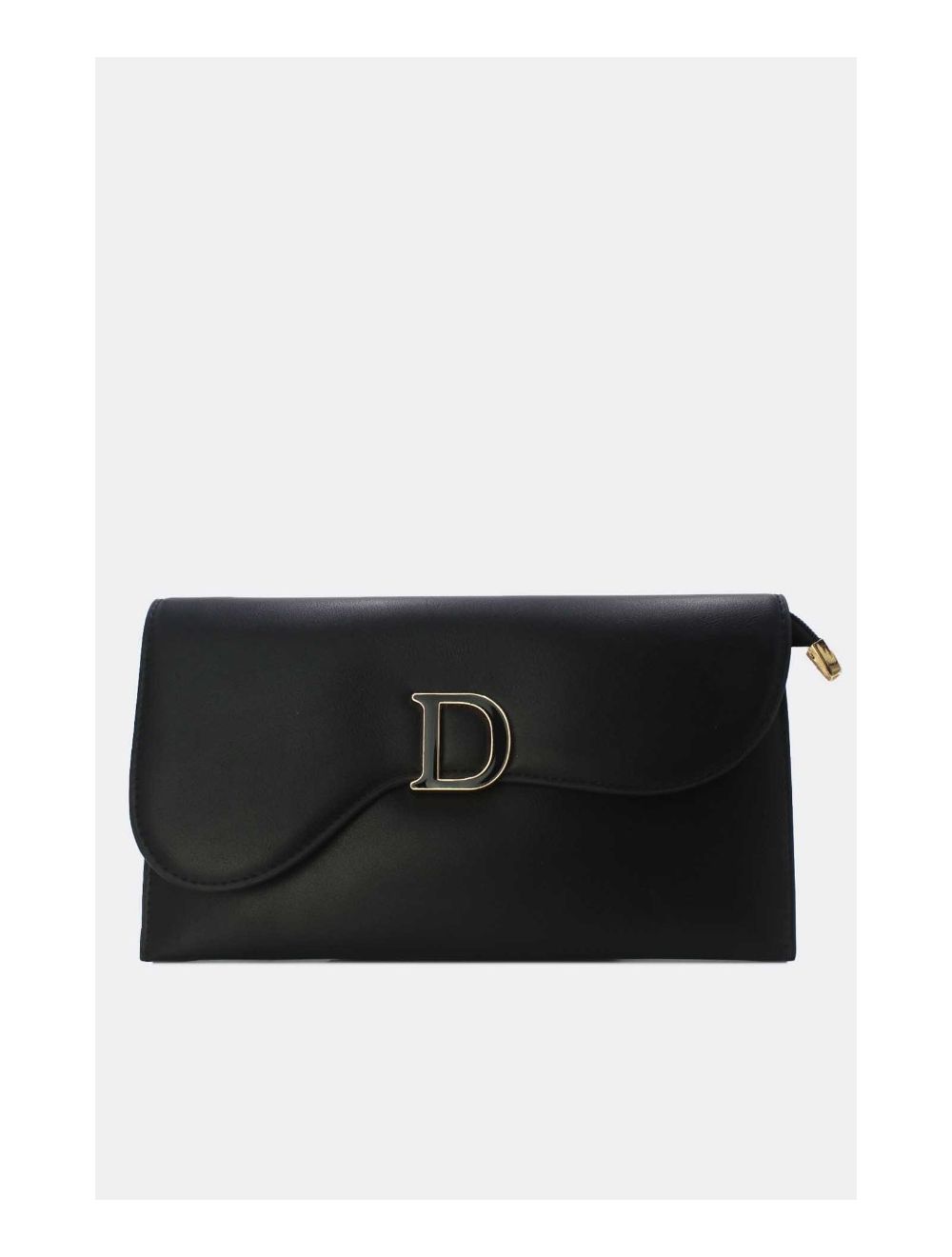 Tom&eva Pochette Bandoulière à Rabat Asymétrique 24P-5982-Noir