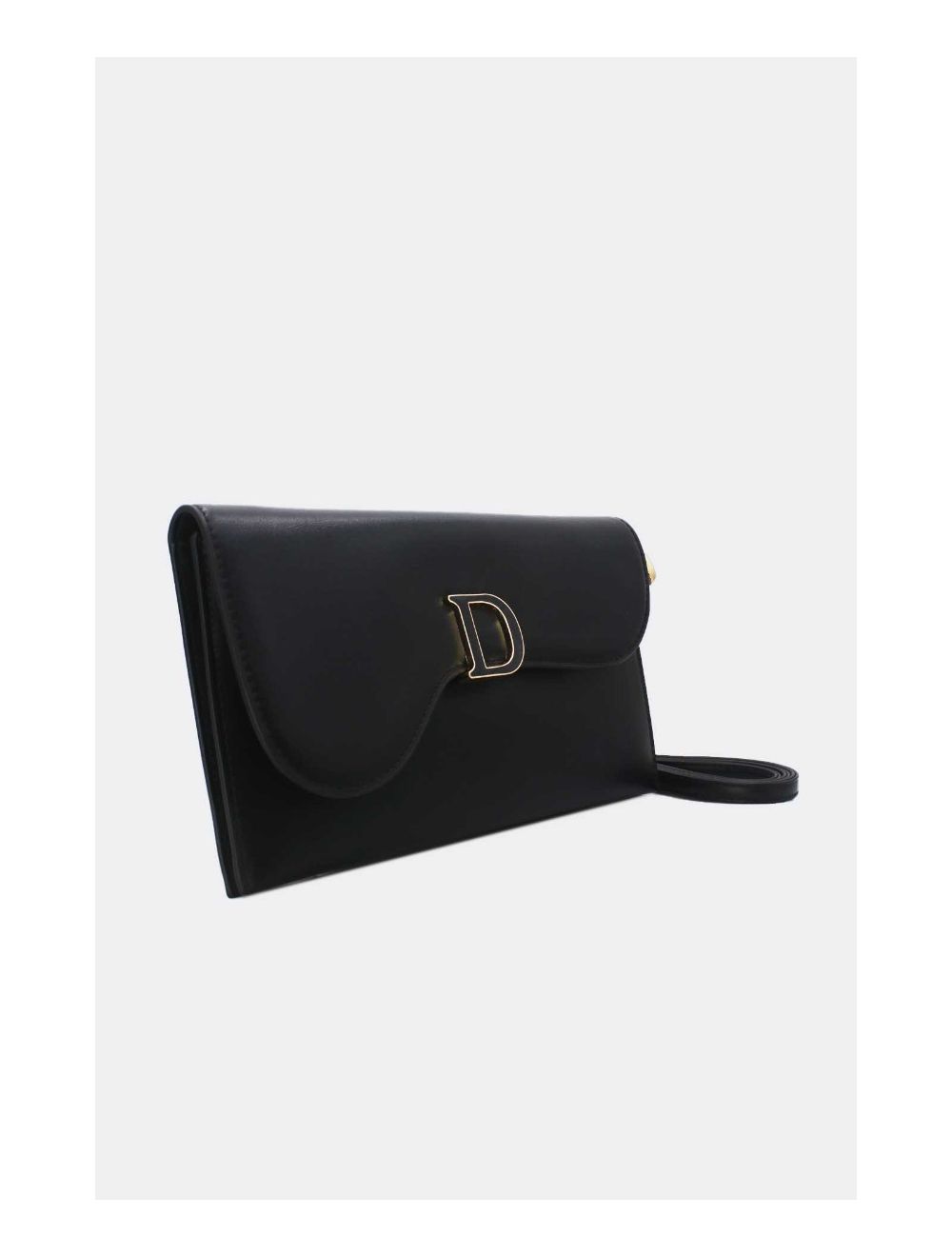 Tom&eva Pochette Bandoulière à Rabat Asymétrique 24P-5982-Noir