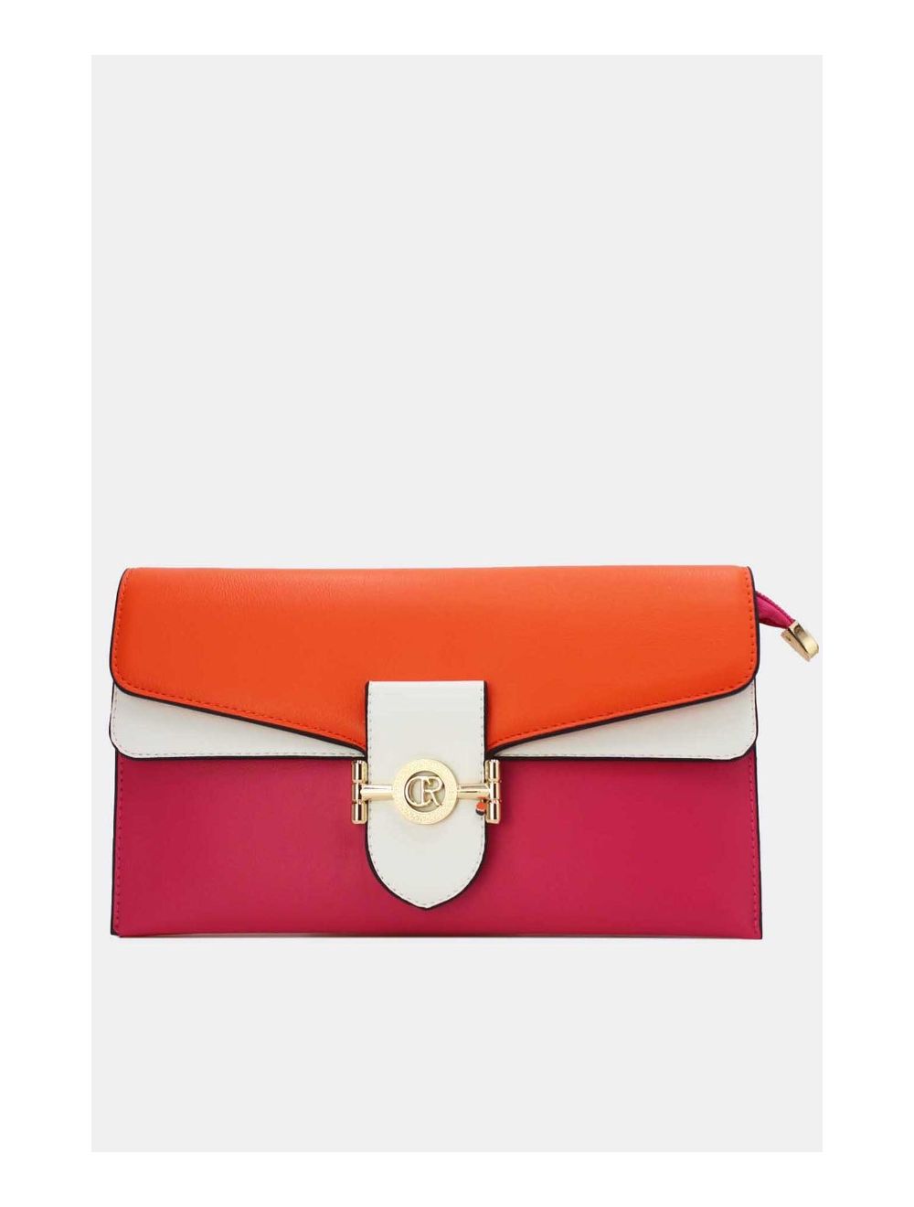 Tom&eva Pochette Bandoulière à Rabat Chic 24P-5908-Rose/Orange
