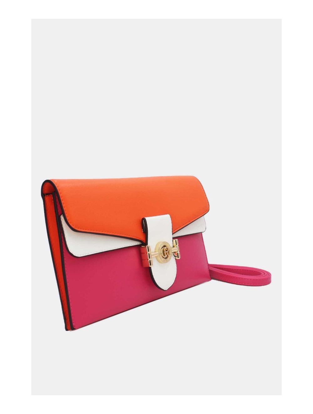 Tom&eva Pochette Bandoulière à Rabat Chic 24P-5908-Rose/Orange