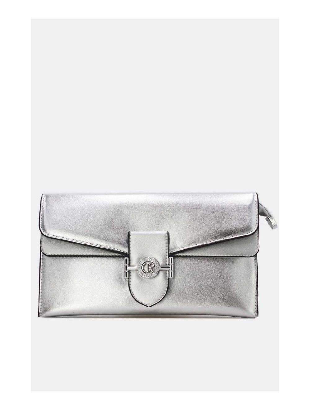 Tom&eva Pochette Bandoulière à Rabat Chic 24P-5908-Silver/Silver