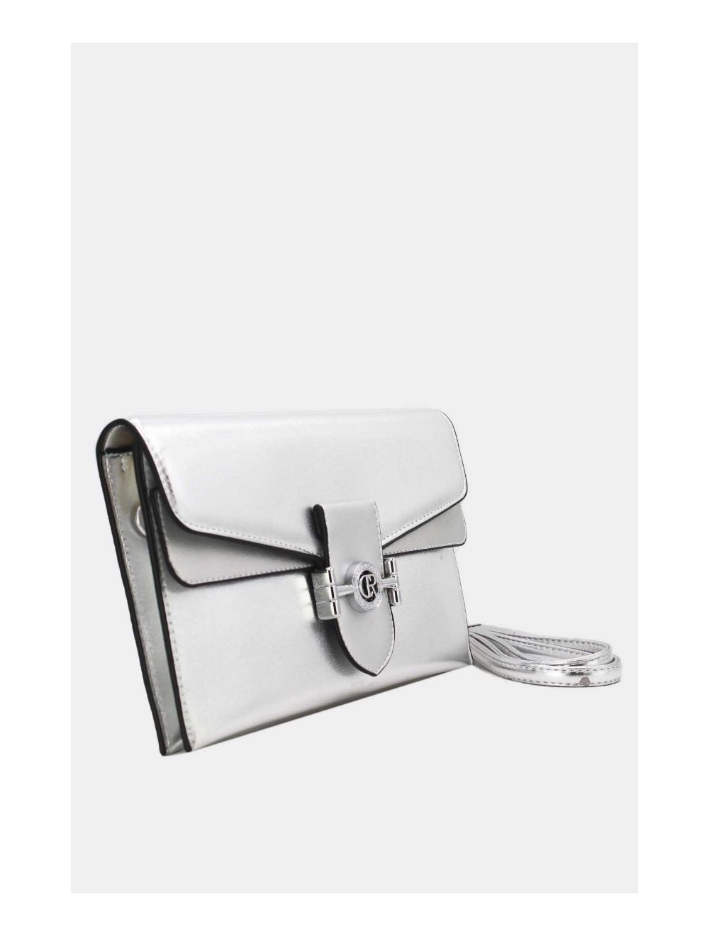 Tom&eva Pochette Bandoulière à Rabat Chic 24P-5908-Silver/Silver