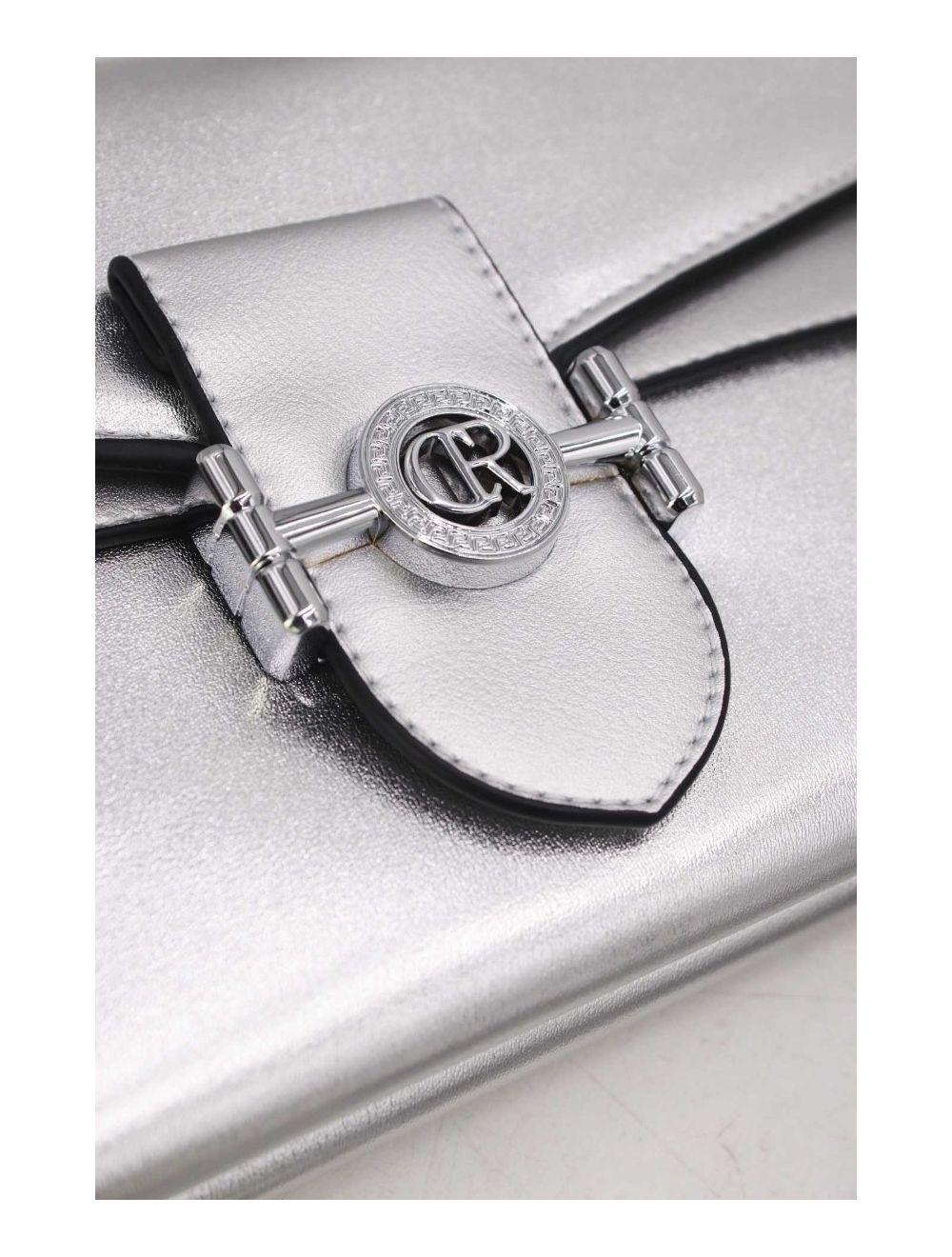 tom&eva Pochette Bandoulière à Rabat Chic 24P-5908-Silver/Silver