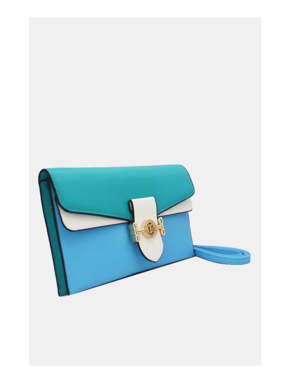 Tom&eva Pochette Bandoulière à Rabat Chic 24P-5908-Turquoise/L.Blue