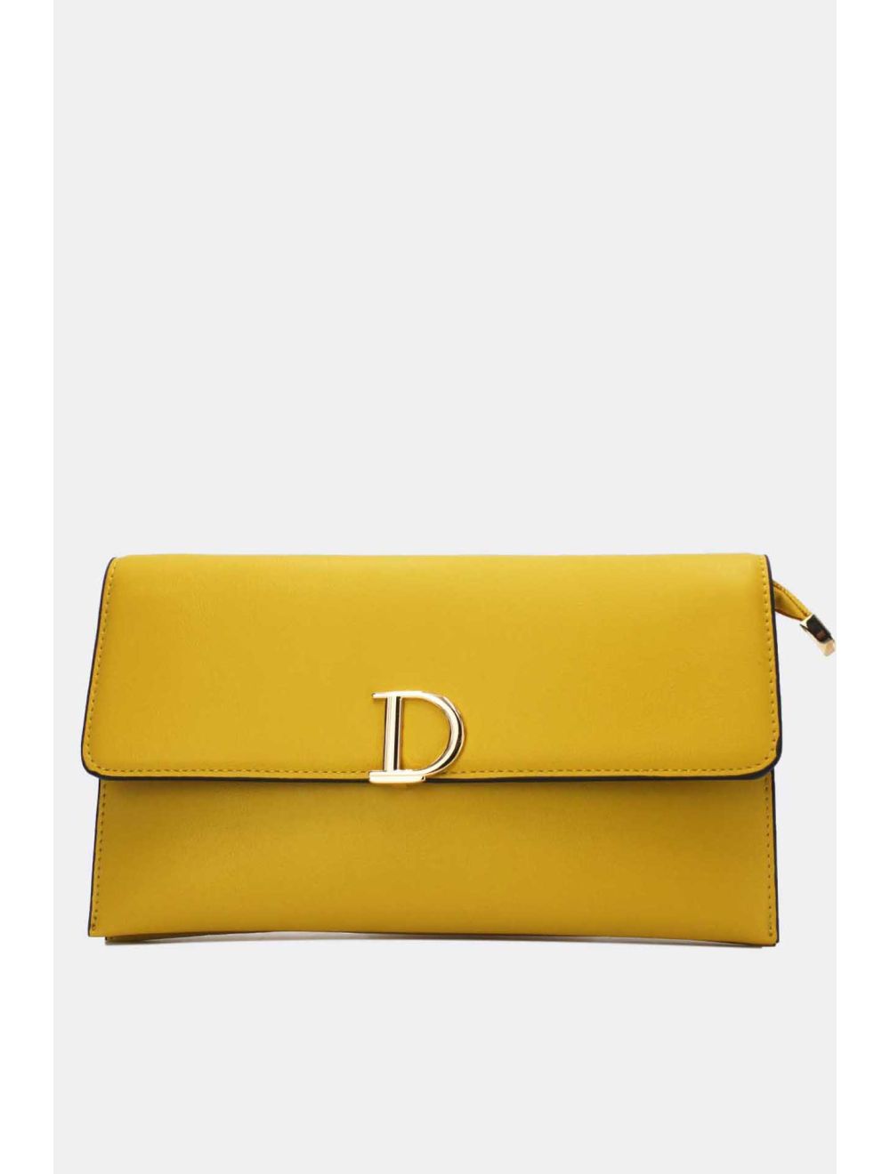 Tom&eva Pochette Bandoulière à Rabat Décoré Avec Lettre D-19G-2720-Jaune