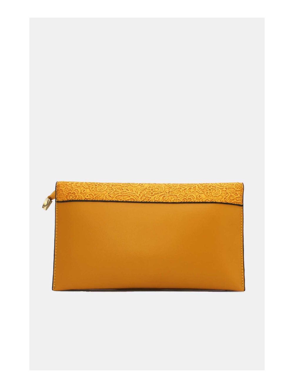 Tom&eva Pochette Bandoulière à Rabat Effet Broderie 24P-6043-Jaune
