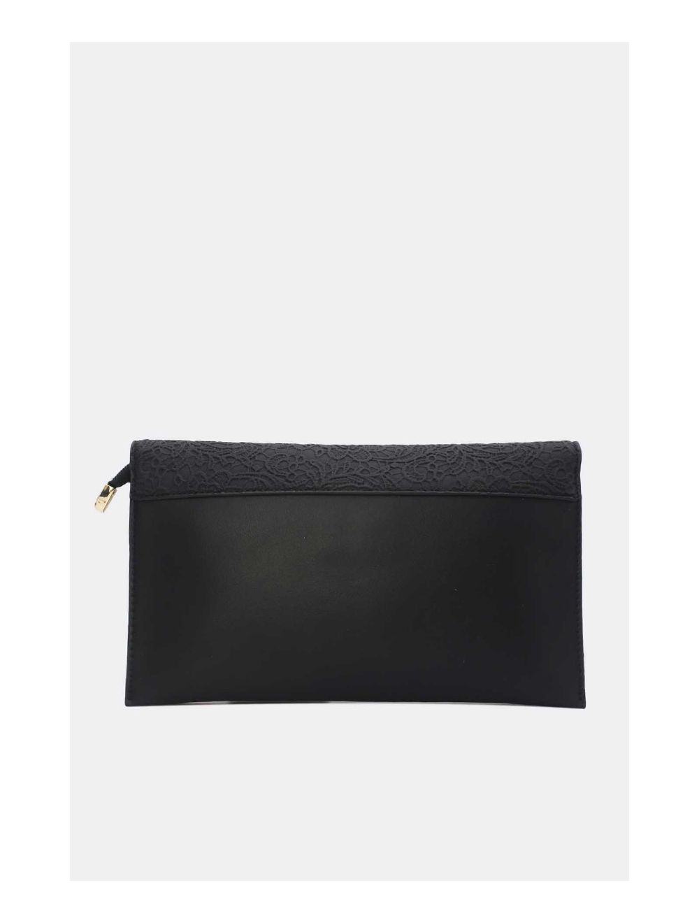 Tom&eva Pochette Bandoulière à Rabat Effet Broderie 24P-6043-Noir