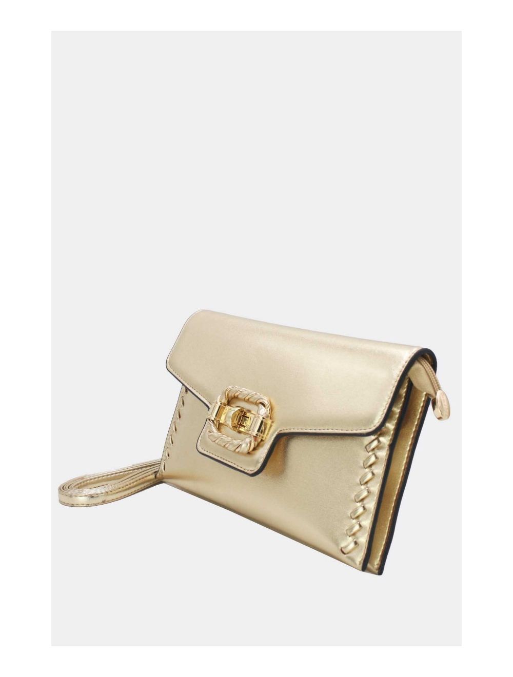 Tom&eva Pochette Bandoulière à Rabat Enveloppant 24P-5907-Doré