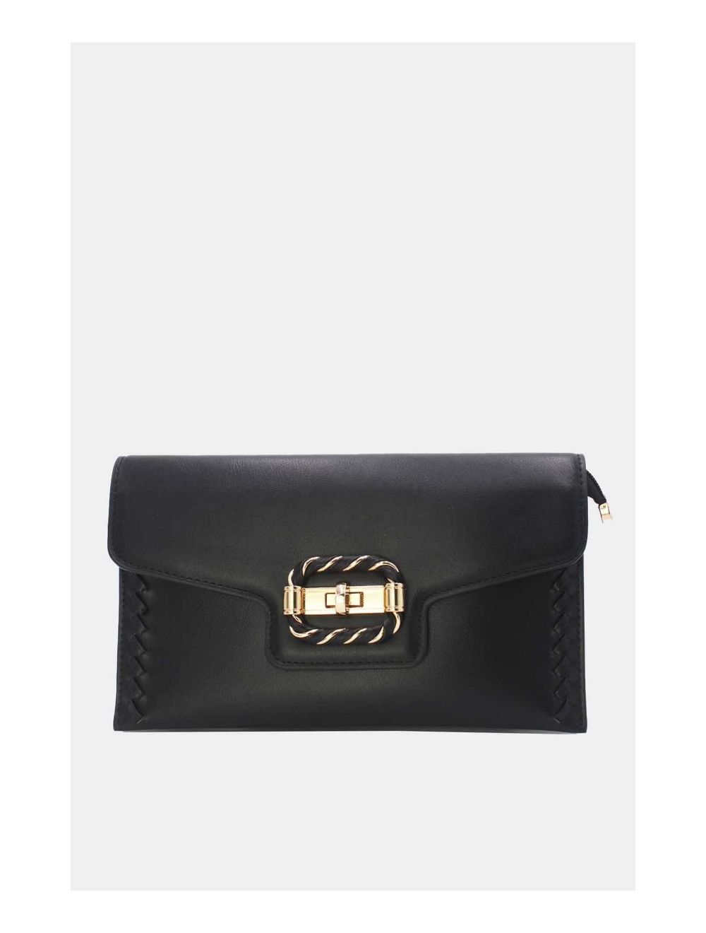 Tom&eva Pochette Bandoulière à Rabat Enveloppant 24P-5907-Noir