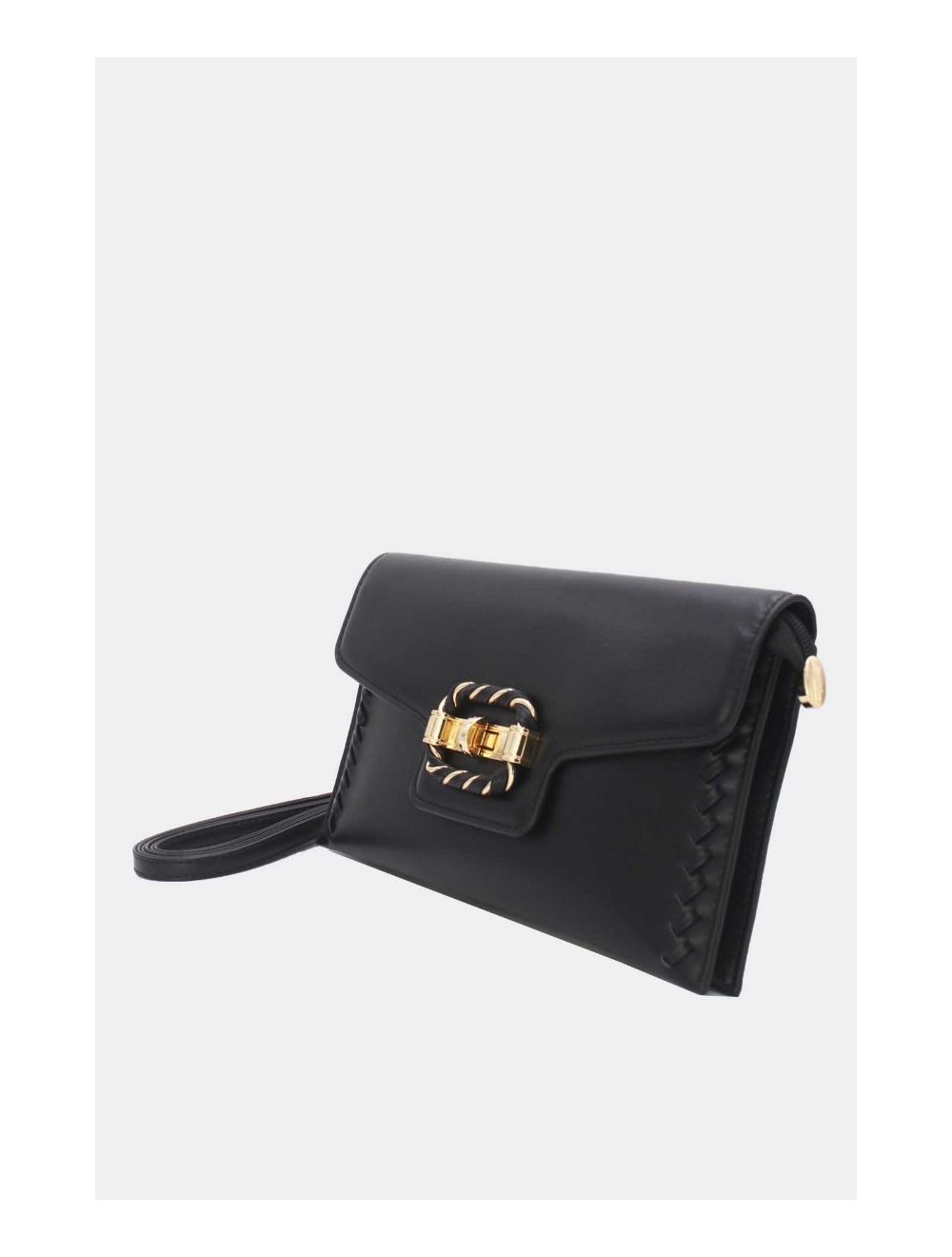 Tom&eva Pochette Bandoulière à Rabat Enveloppant 24P-5907-Noir