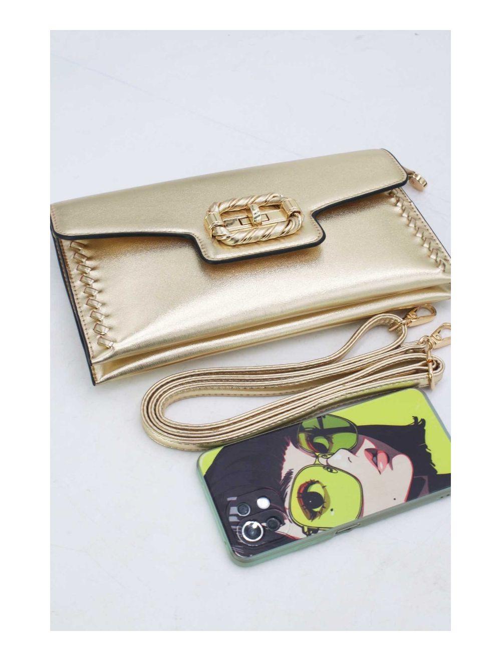 tom&eva Pochette Bandoulière à Rabat Enveloppant 24P-5907-Doré