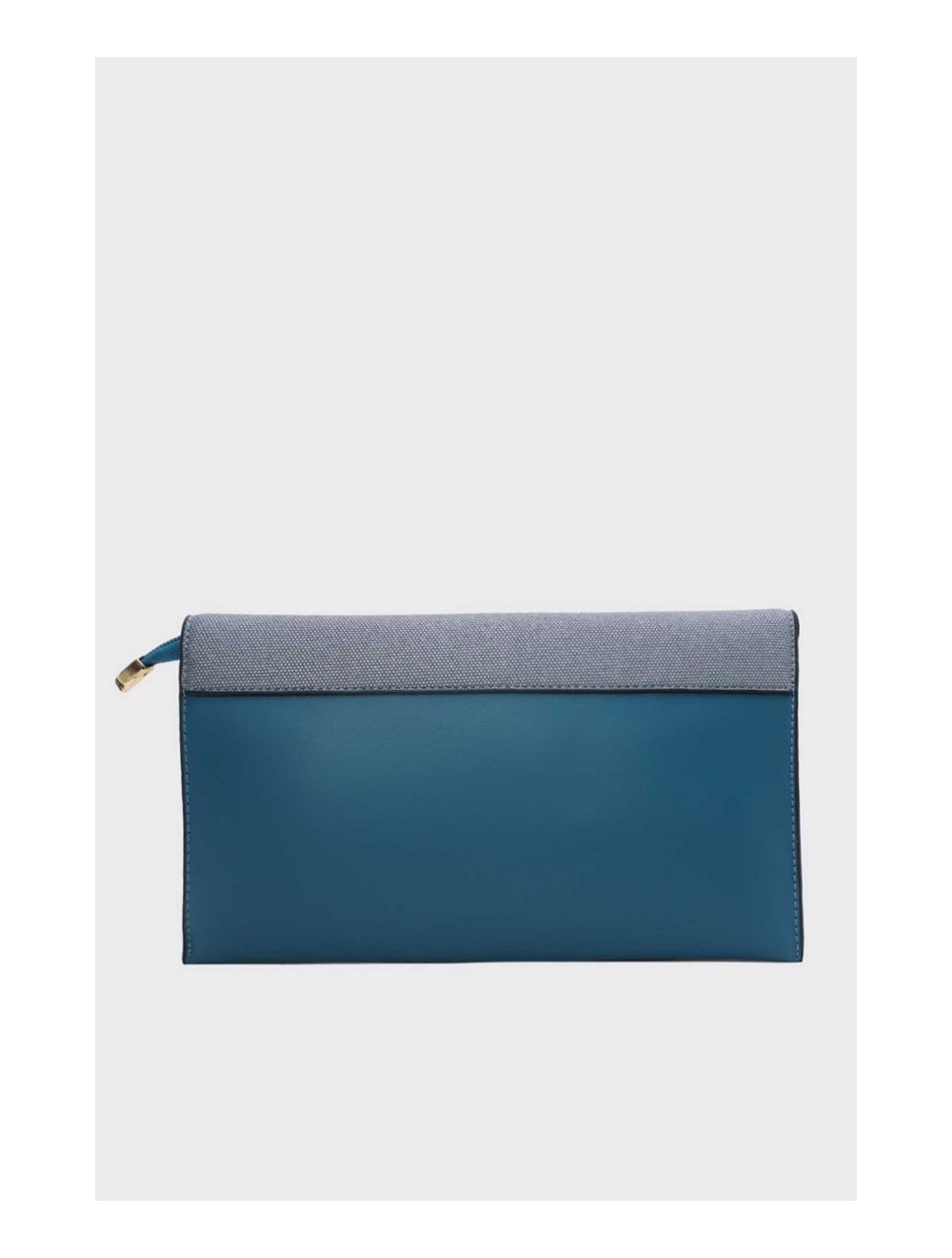 Tom&eva Pochette Bandoulière à Rabat Patchwork Effet Tissu 24P-6045-Bleu