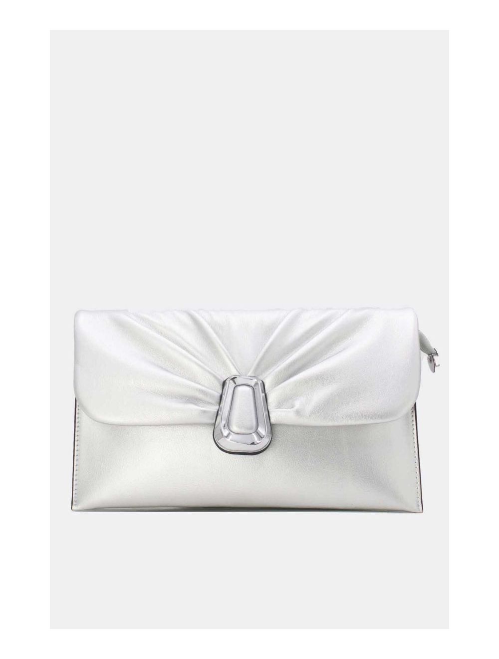 Tom&eva Pochette Bandoulière à Rabat Ruché 24P-5918-Argenté