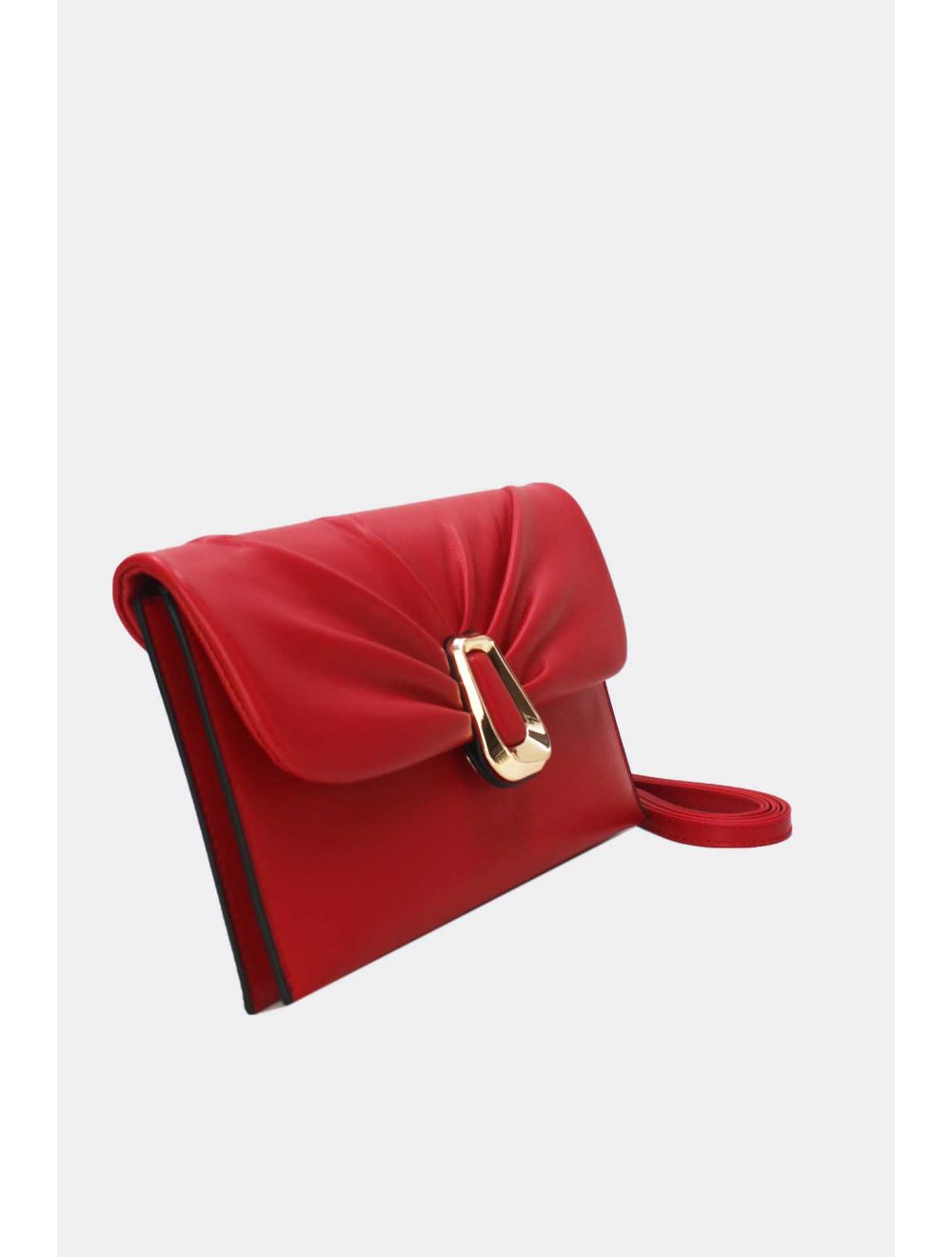 Tom&eva Pochette Bandoulière à Rabat Ruché 24P-5918-Rouge