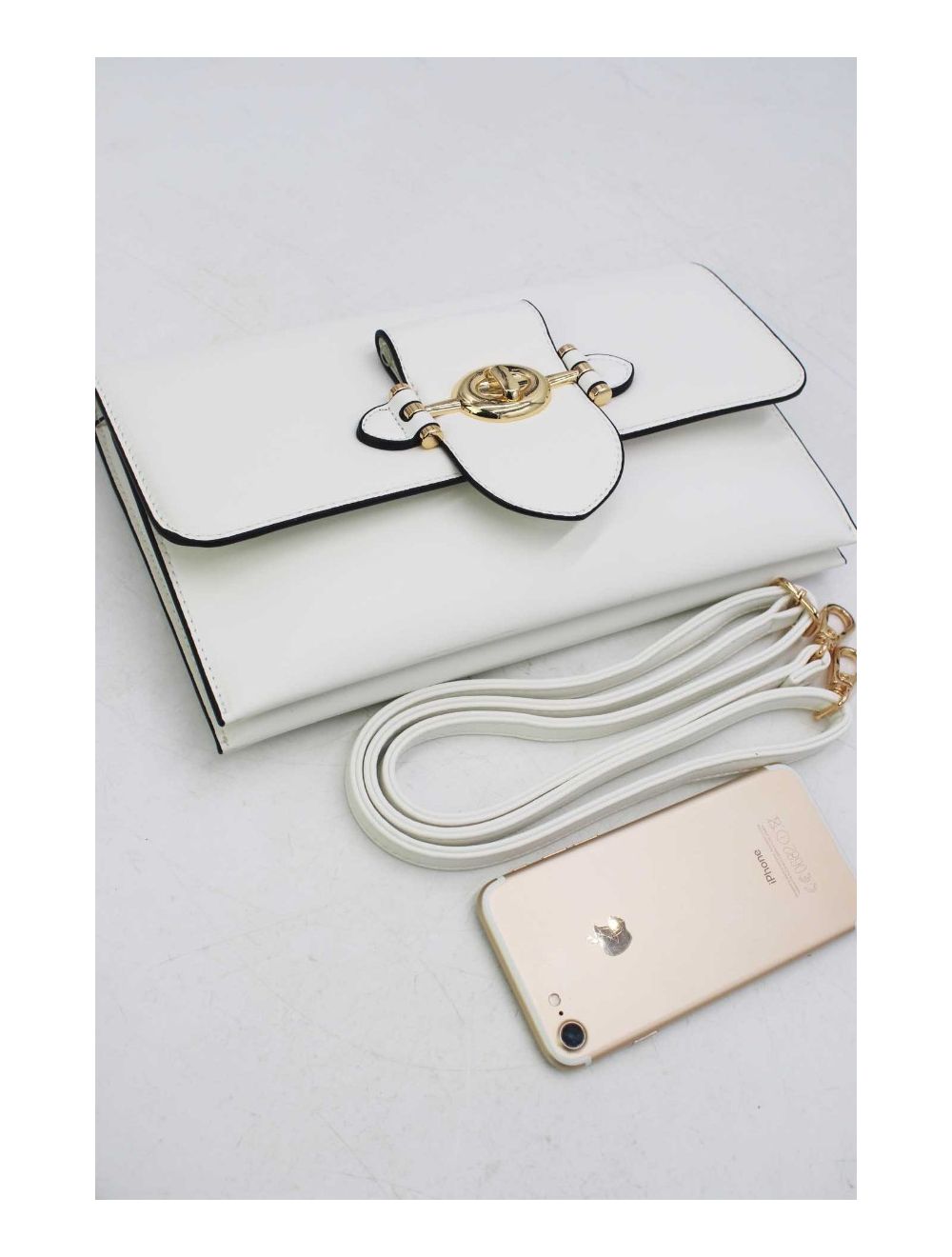 Tom&eva Pochette Bandoulière Bicolores 24P-5973-Blanc