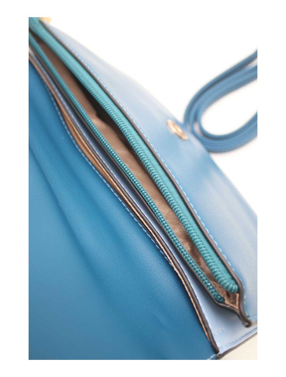 tom&eva Pochette Bandoulière Bicolores 24P-5973-Blue/L.Blue