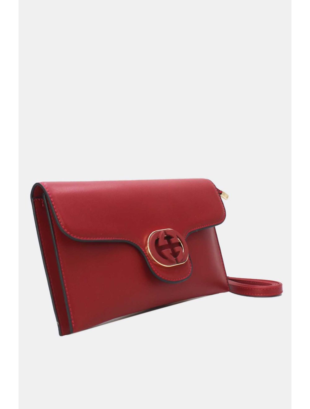 Tom&eva Pochette Bandoulière Effet Cuir à Rabat-22P-5519-Bordeaux