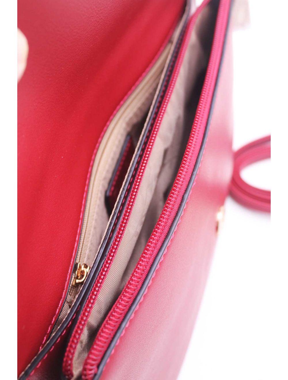 tom&eva Pochette Bandoulière effet cuir à Rabat-22P-5519-Bordeaux