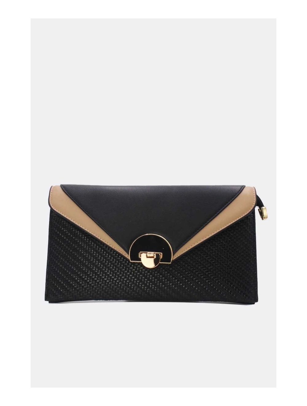 tom&eva Pochette Bandoulière Effet Tressé 24P-6099-Noir