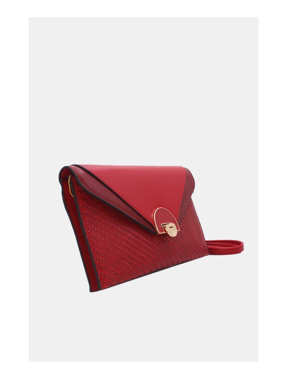 Tom&eva Pochette Bandoulière Effet Tressé 24P-6099-Rouge