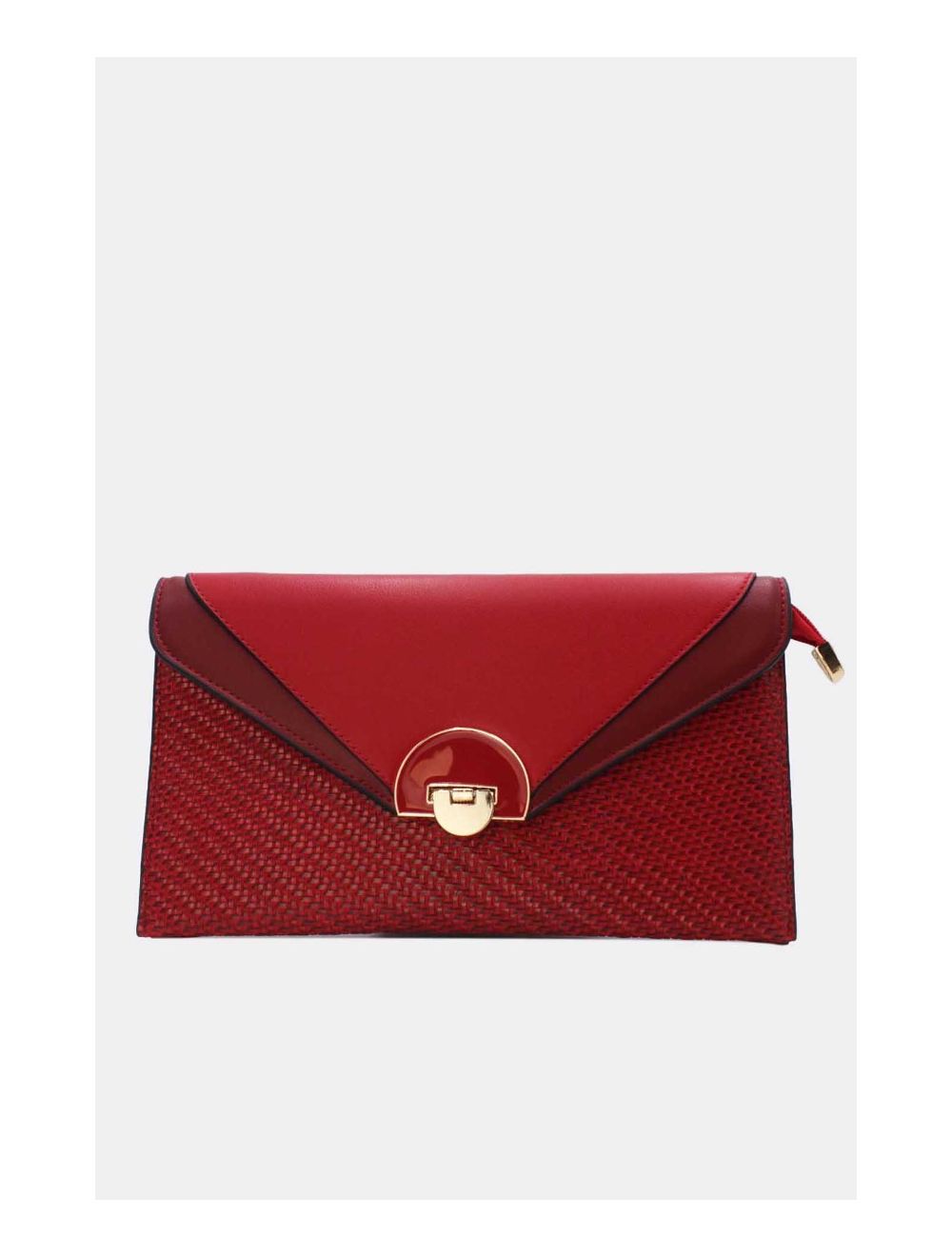 tom&eva Pochette Bandoulière Effet Tressé 24P-6099-Rouge