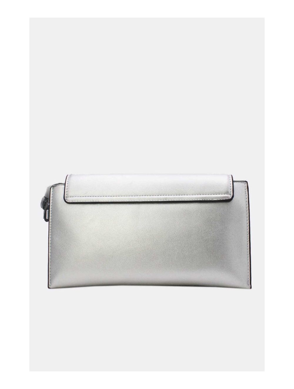 Tom&eva Pochette Bandoulière Effet Tressé 24P-6121-Argent