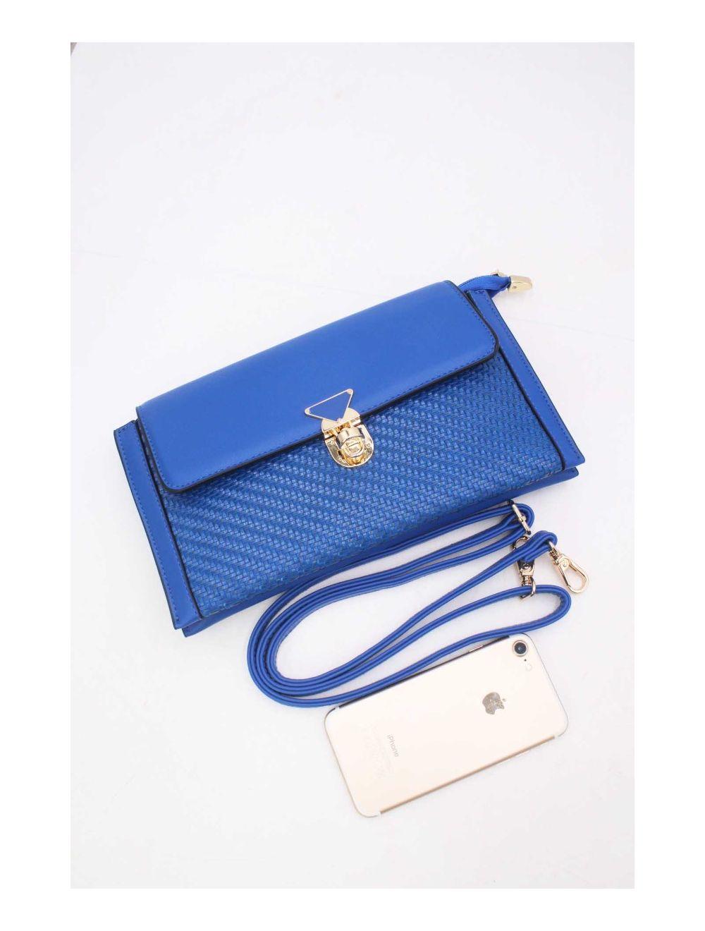 Tom&eva Pochette Bandoulière Effet Tressé 24P-6121-Bleu