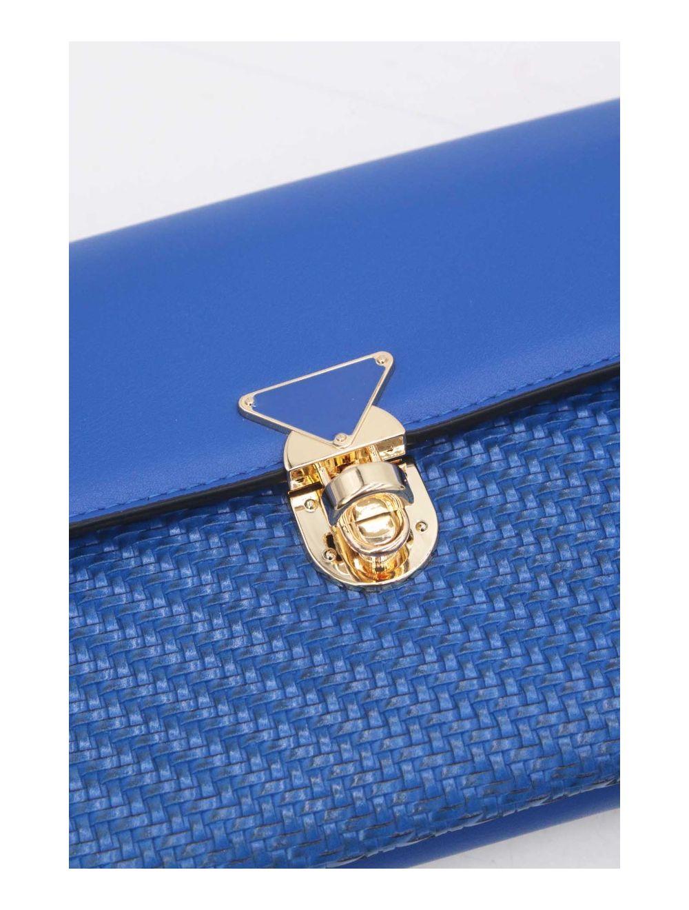 Tom&eva Pochette Bandoulière Effet Tressé 24P-6121-Bleu