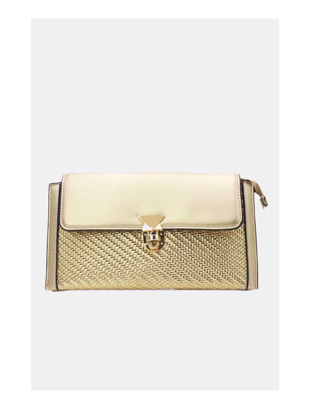 tom&eva Pochette Bandoulière Effet Tressé 24P-6121-Or