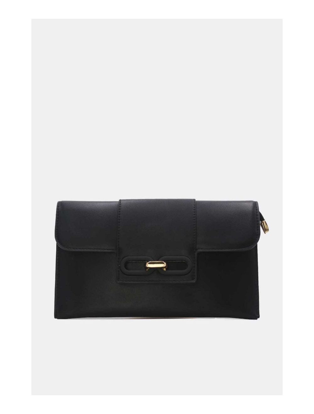 Tom&eva Pochette Bandoulière Fermeture Boucle D'or 24P-5972-Noir
