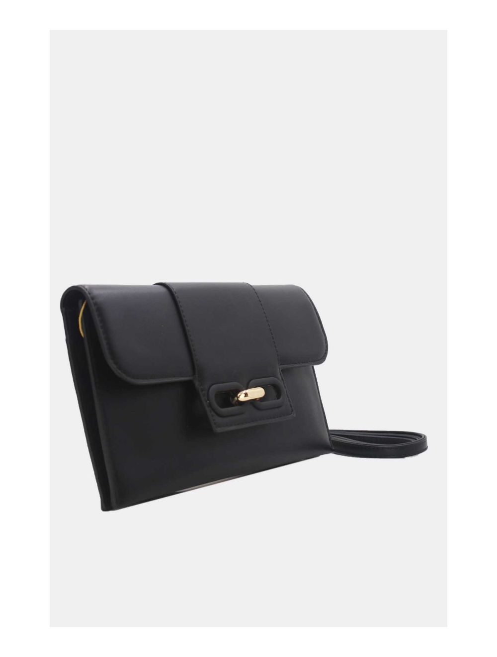 Tom&eva Pochette Bandoulière Fermeture Boucle D'or 24P-5972-Noir