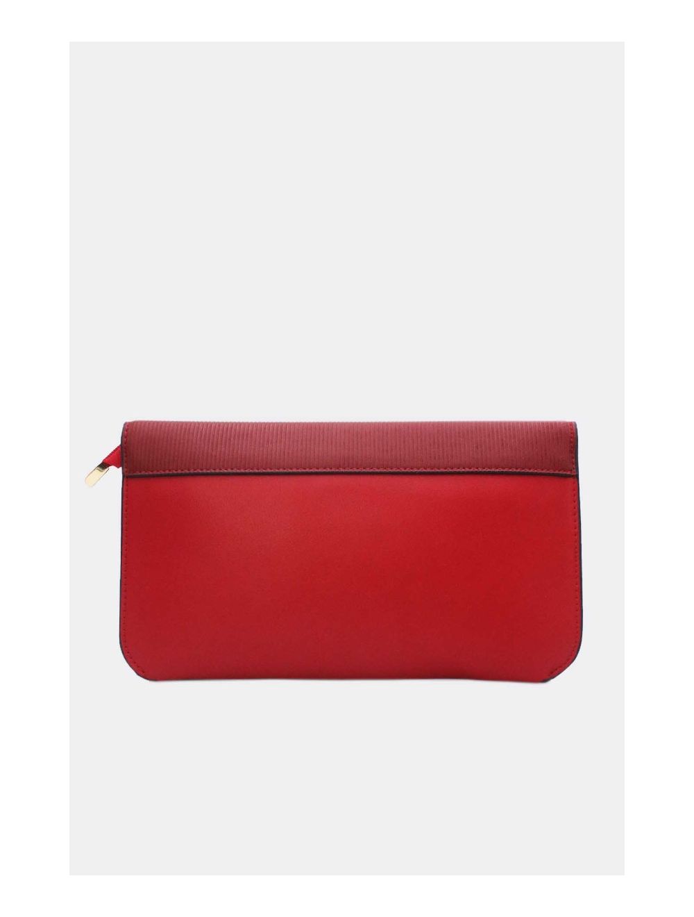 Tom&eva Pochette Bandoulière Rabat Embossé Rayure 24P-6110-Red/Wine