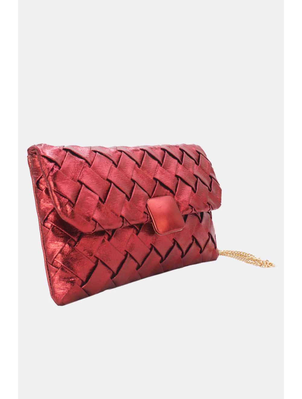 Tom&eva Pochette Bandoulière Tressé 24P-5938-Bordeaux