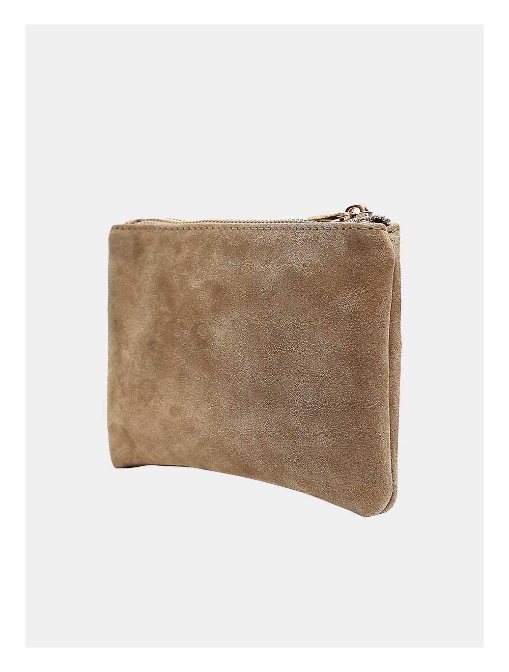 Tom&eva Pochette En Croûte Cuir Vachette DELPHINE 4037-BEIGE