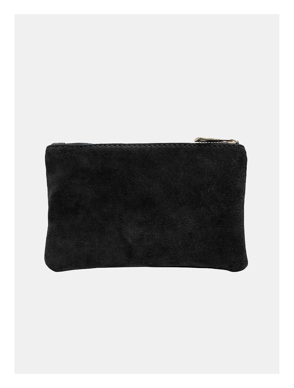 tom&eva Pochette en Croûte Cuir Vachette DELPHINE 4037-NOIR