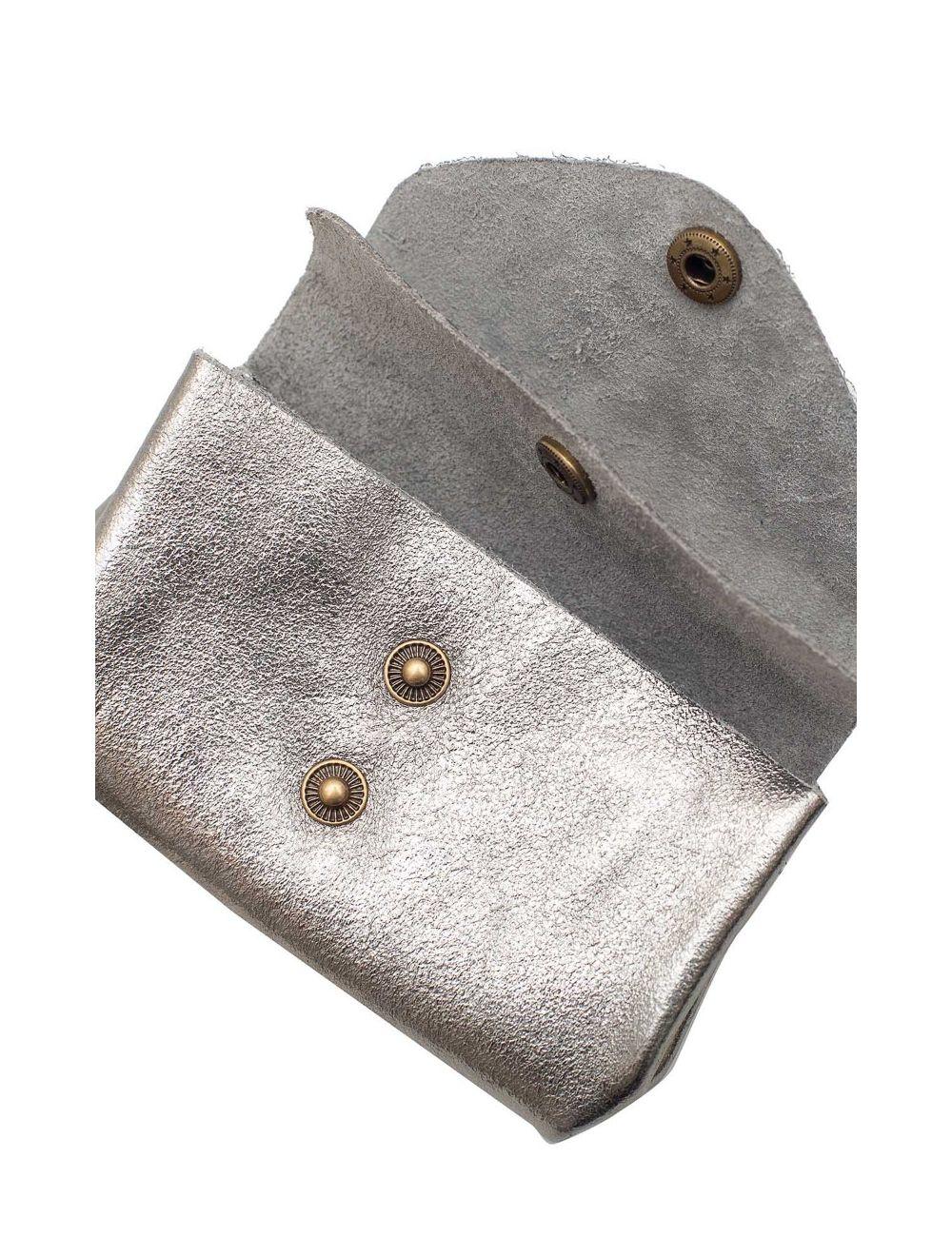 tom&eva Pochette en Croûte Cuir Vachette Métallisé 4903 SUZIE METAL-Argent