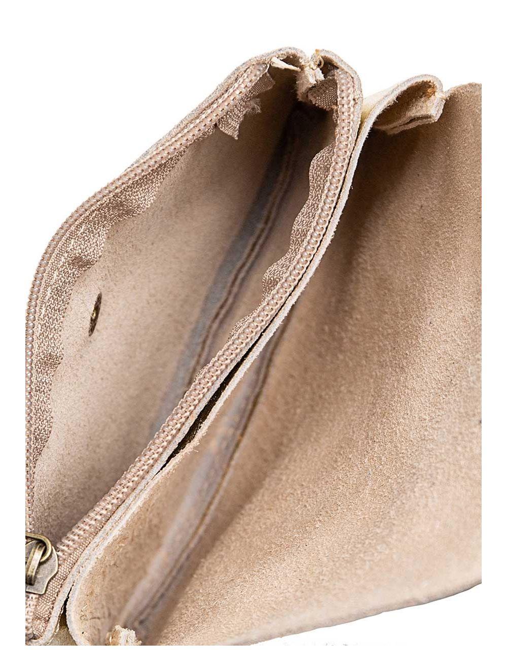 Tom&eva Pochette En Croûte Cuir Vachette Métallisé KEREN 4047-OR