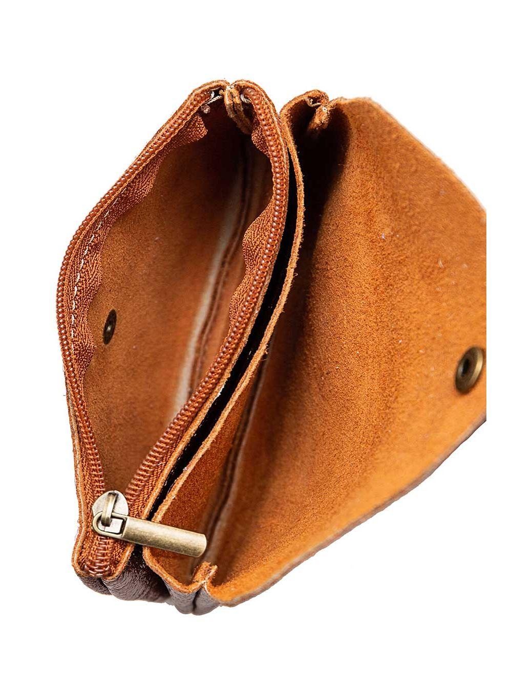Tom&eva Pochette En Croûte Cuir Vachette Métallisé KEREN 4047-BRONZE