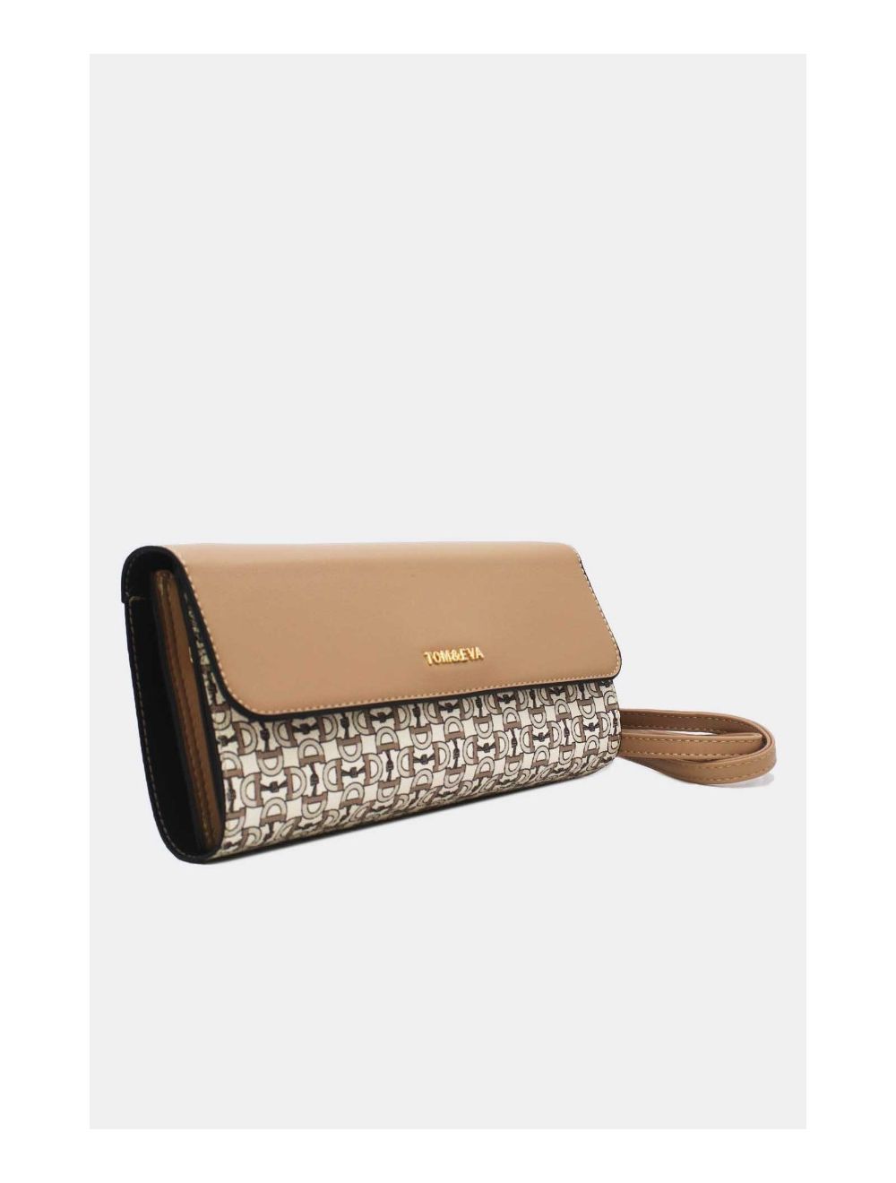 Tom&eva Pochette Longue Monogramme 24P-5990-Abricot