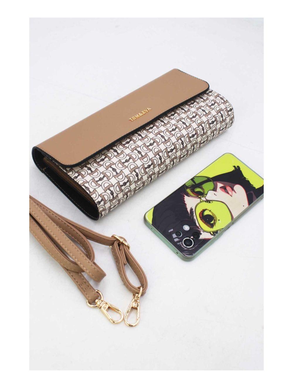 Tom&eva Pochette Longue Monogramme 24P-5990-Abricot