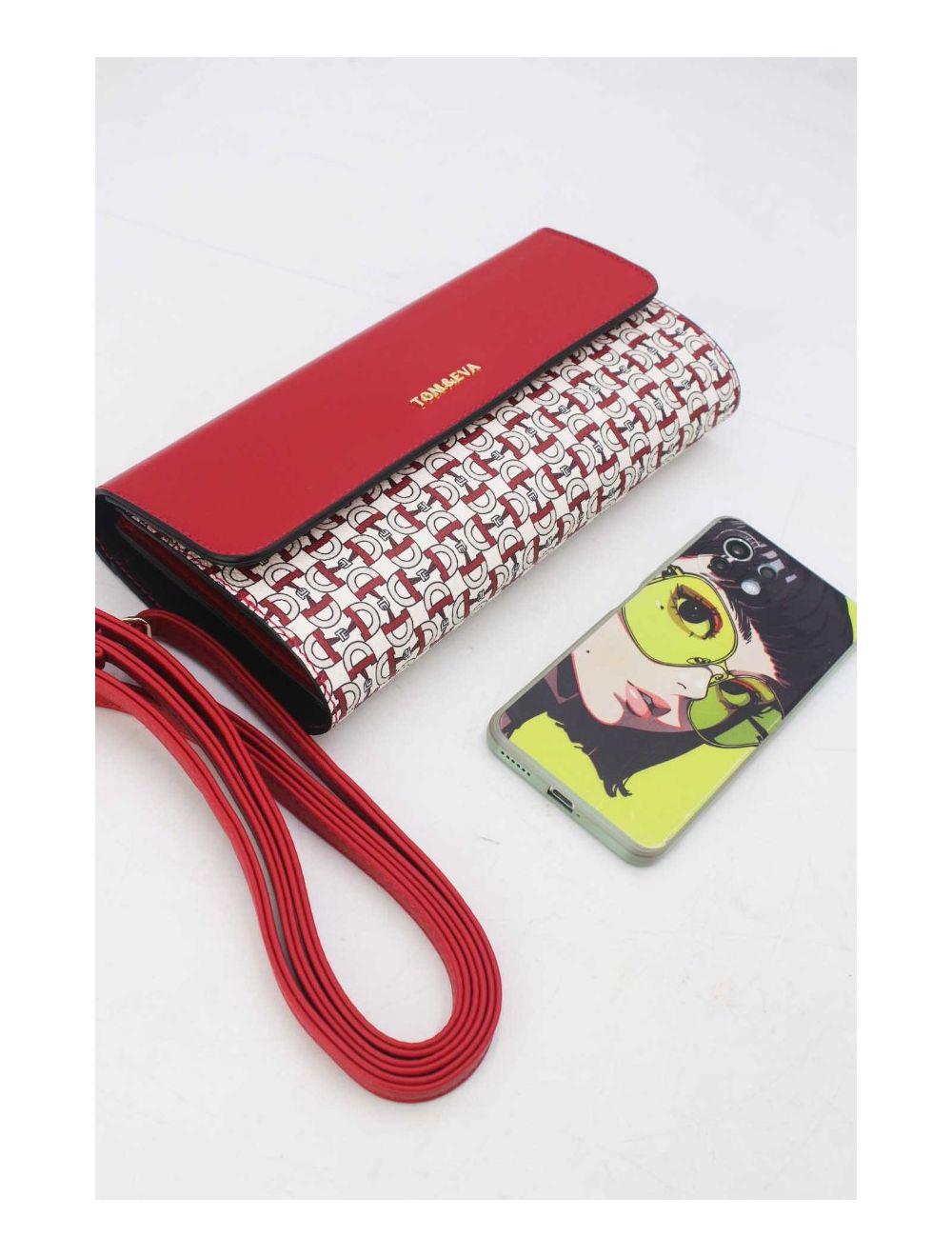 Tom&eva Pochette Longue Monogramme 24P-5990-Bordeaux